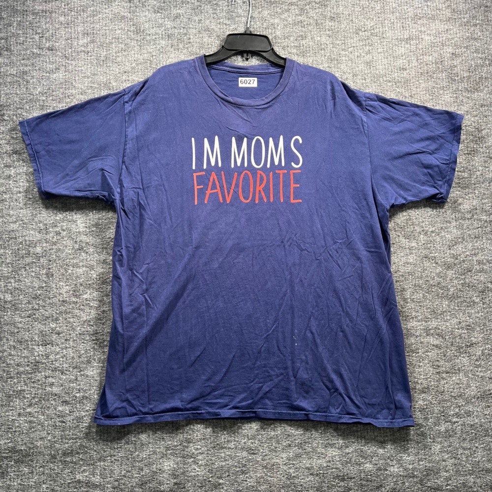 Im Moms Favorite Graphic T-Shirt Navy Blue Short Sleeve XL Humor